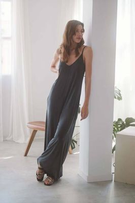 SLATE BLACK WIDE JUMPSUIT