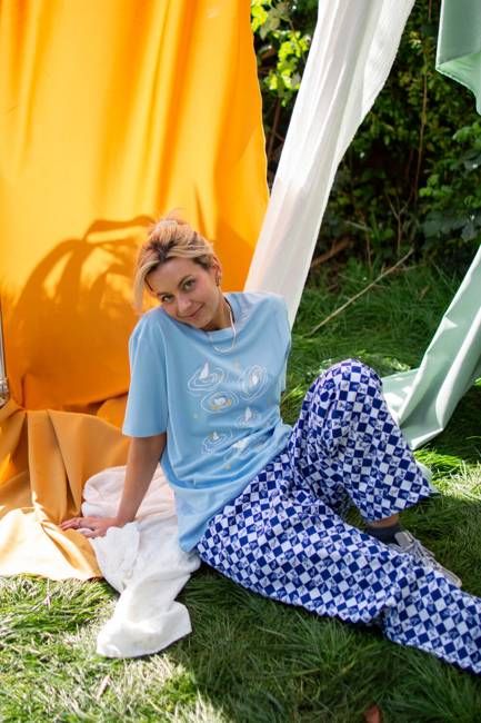 Cute ducks in flowers T-shirt