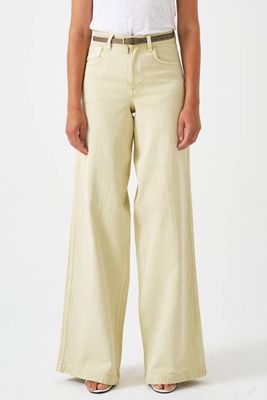 Bay Wide Leg Jean in Mellow Yellow
