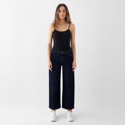 BLINK Wide Barrel Culotte Soft Denim - Classic - Raw Blue