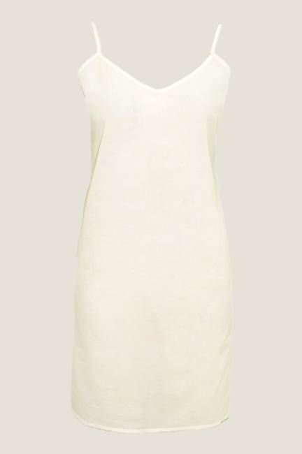 Cami V Midi Slip Dress | Netural