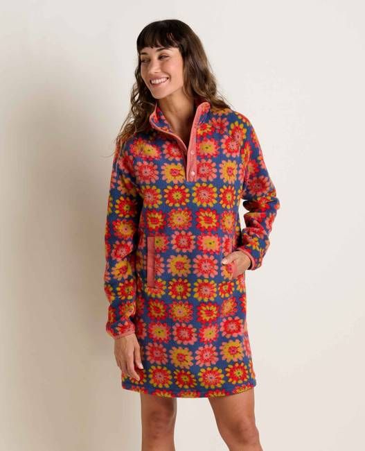 Campo Fleece 1/4 Snap Dress