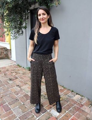 Starlight Organic Wide Leg Crop Pants