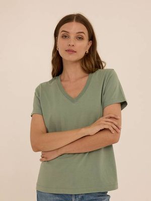 Aria Essential Jersey V-Neck Tee
