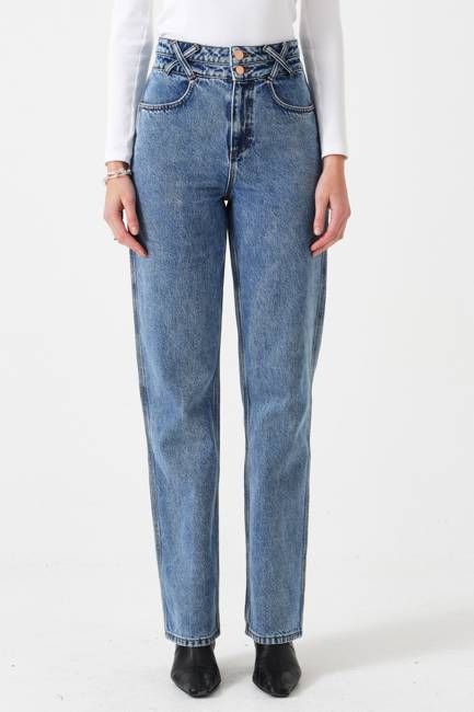 Leo Straight Leg Jean in Newport