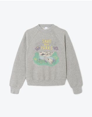 Classic Crewneck Save Our Parks - Heather Grey