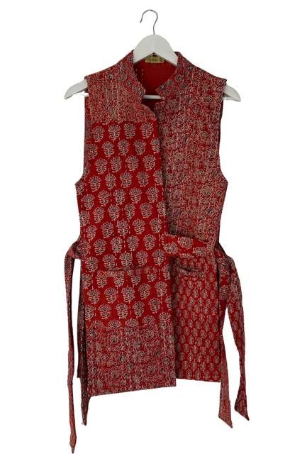 NEW! Vintage Stories Ajrak Tie Vest No.2