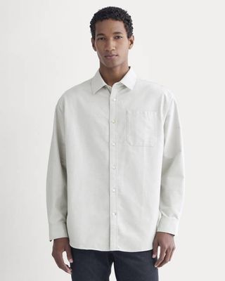 Oversized Oxford Shirt | Grey