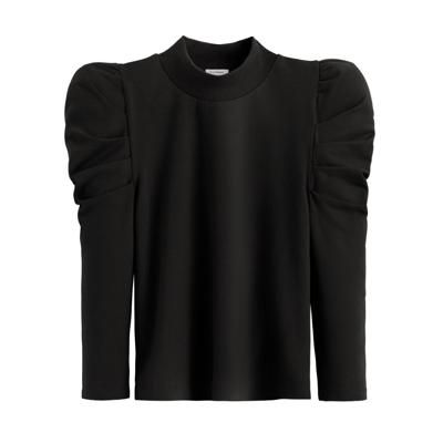 French Terry Puff Sleeve Sweatshirt