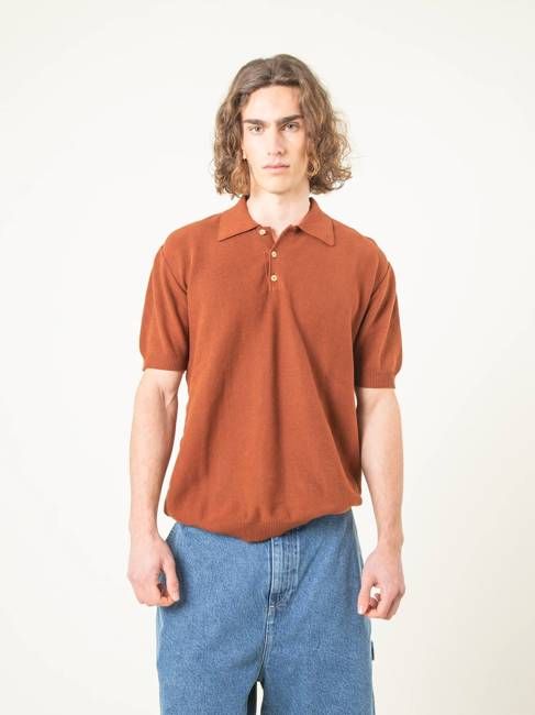 POLO SAZA MARRON TIERRA