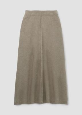 Mio-Leigh Recycled Cotton Blend Knitted Skirt in Natural