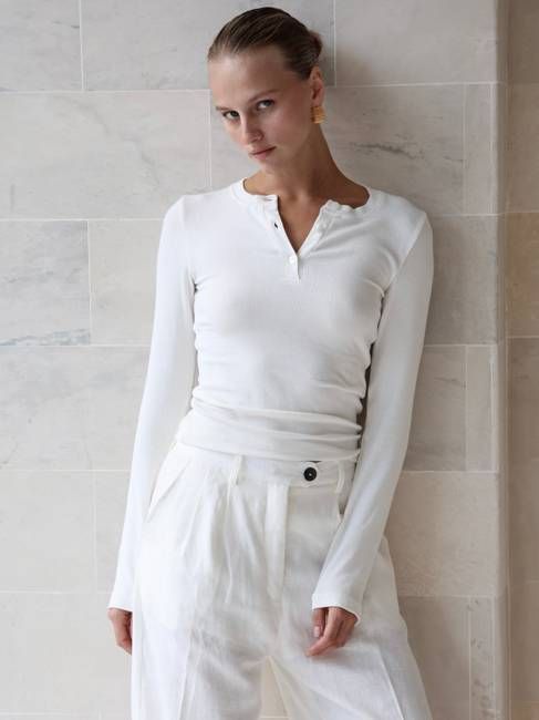Luciee Rib Long Sleeve Tee