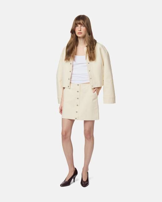 Ella Canvas Mini Skirt