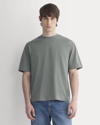 Archive Cotton Relaxed-Fit Crew | Agave Green