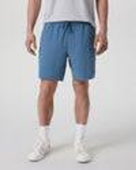 Kore Short Lined 7" | Men's Pool Blue Tonal Athletic Shorts | Vuori