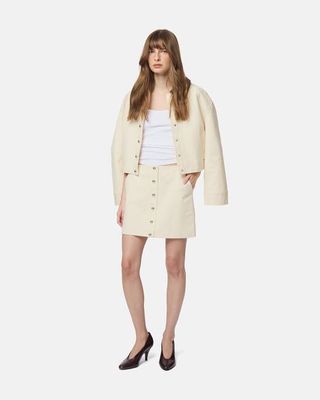 Ella Canvas Mini Skirt