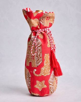 Gingerbread Party - Wine Bag - Ruby