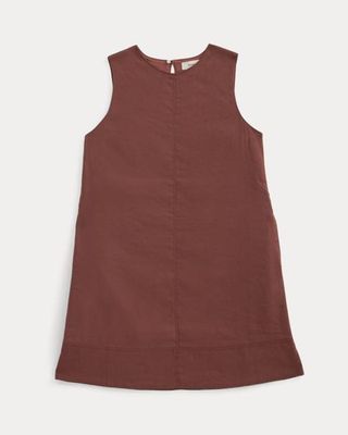 The Shift Dress in Stretch Linen | Henna Red