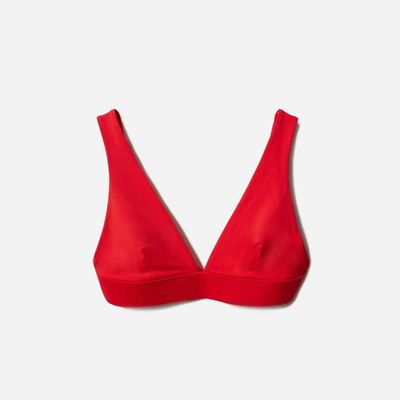 The Triangle Bikini Top | Bright Red