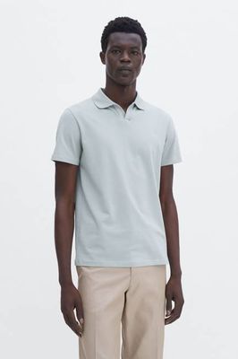 Stretch Cotton Polo T-Shirt
