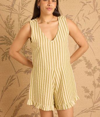 Heaven Romper -  Pearl/Lemon Lime