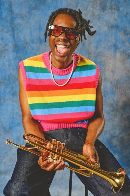 Sawyer - Cotton Knitted Tank in Rainbow Stripe