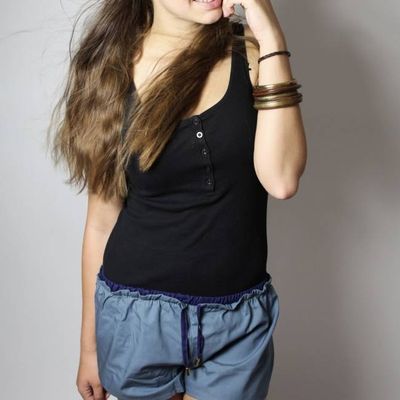 Bio-Shorts Smölla antrazit + blau - kaufen