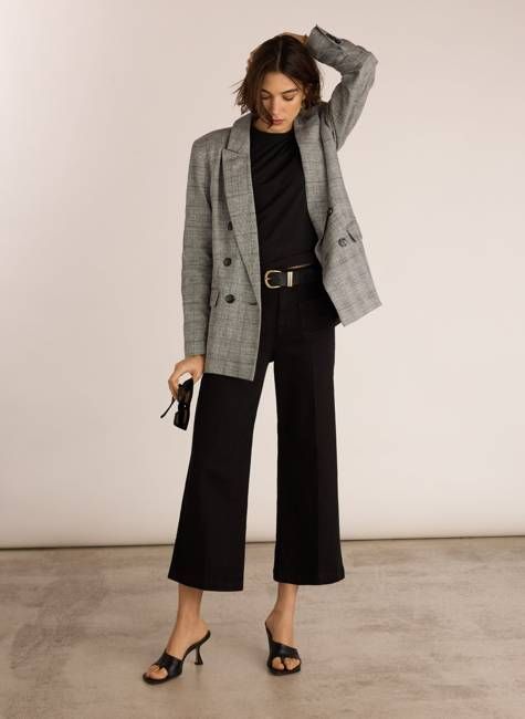 Jena Organic Wide Crop Jeans