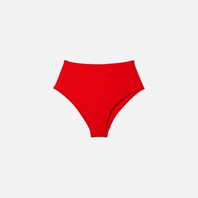The High-Rise Hipster Bottom | Bright Red