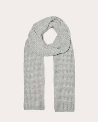 The Waffle Scarf | Heather Grey