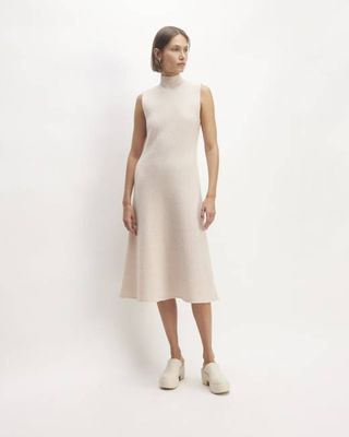 The Cozy-Stretch Sleeveless Midi Dress | Whisper Pink