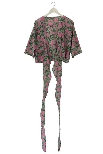 NEW! Block print Wrap Top No. 108