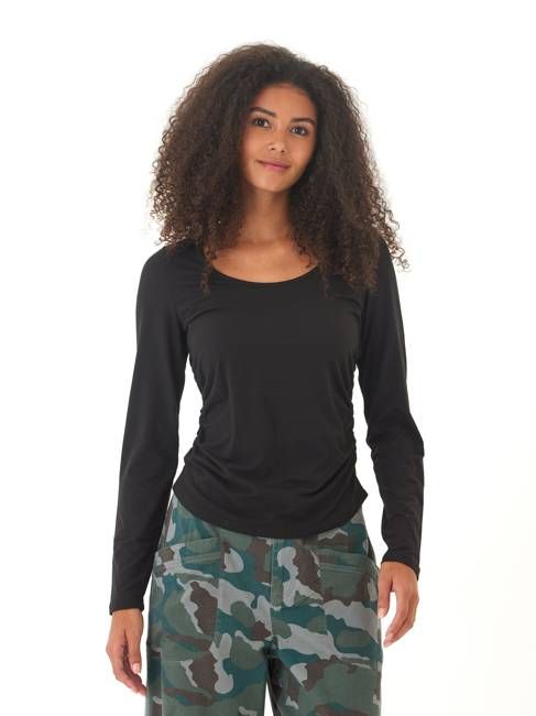 Lucia Luxe Jersey Ruched Long Sleeve