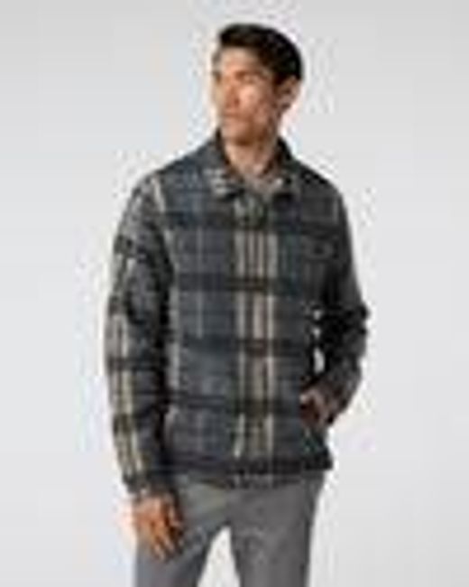 Ballard Shirt Jacket | Men's Charcoal Plaid Jacket | Vuori