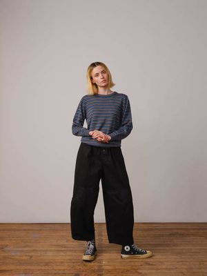 Long Sleeve Sweater Tee - Arándano