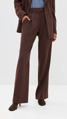 Relaxed Wide Leg Pant | Chocolate