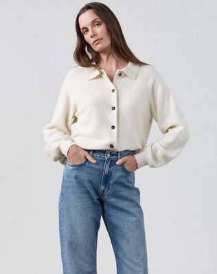 The Collared Button-Up - Undyed Ecru