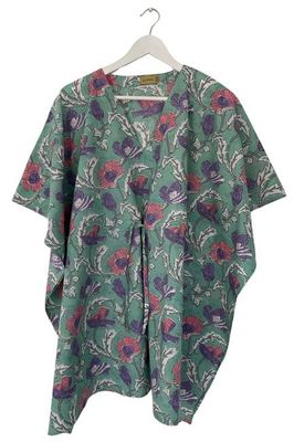 NEW! Block print Kaftan Short No.88