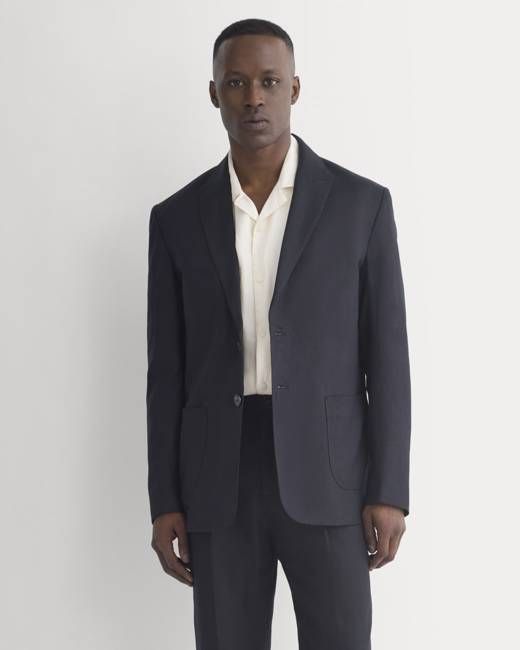 Soyeux Linen Linen Blazer | Black