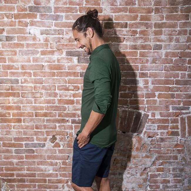 Overhemd - Biologisch katoen - donker groen