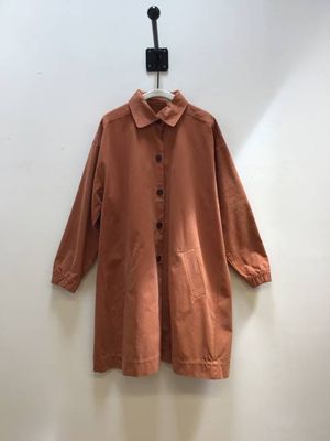 Kosame Organic Cotton Coat in Tortoiseshell Sample