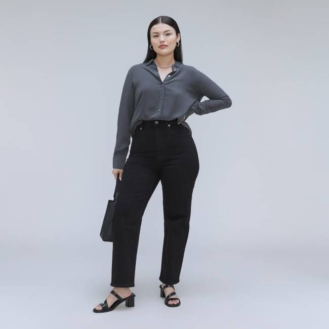 The Way-High® Hourglass Jean | Coal | 27 1/2" Inseam
