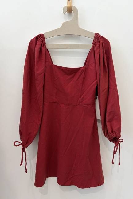 Sample Sale Autumn Dress in Raw Silk
