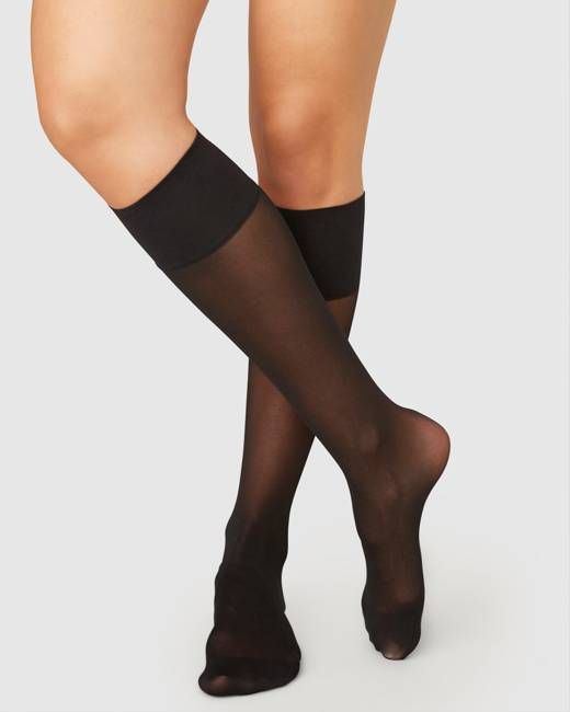 2-Pack Elin Premium Knee-Highs |  Black