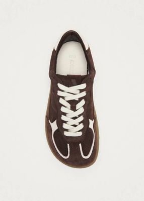 Tb.00 Barefoot Rife Sneakers aus Leder in Cocoa & Cremefarben