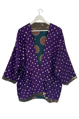 NEU! Wendbares Patchwork-Baumwoll-Overlay Nr. 11