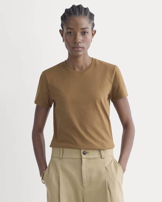 The Slim Crew in Essential Cotton | Toffee