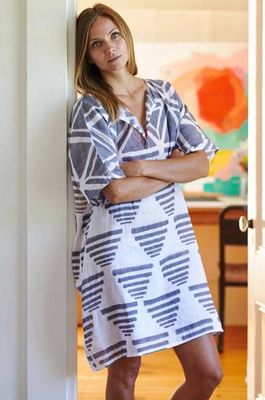 Rise Caftan - Grey Linen Organic
