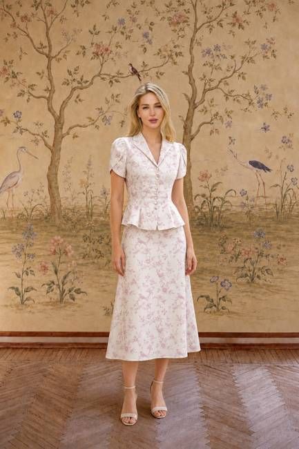 Andi Toile de Jouy Skirt