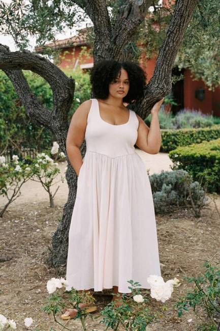 The Andrea Dress Extended | Petal Pink